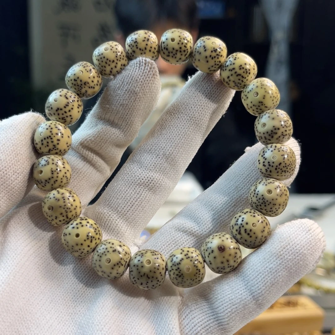 手串星月菩提老油青花
