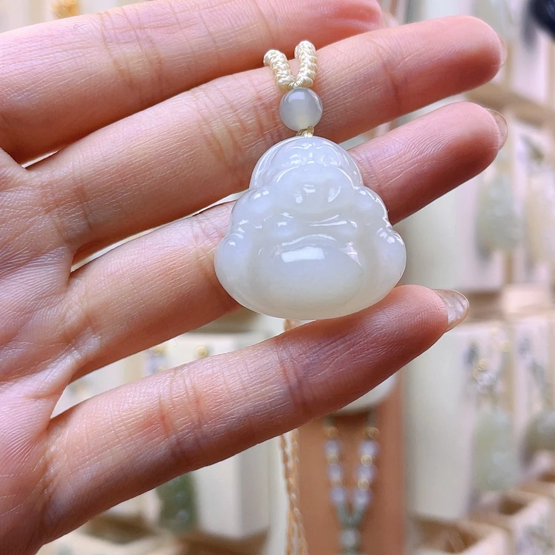 禾***薇和田玉未镶嵌吊坠(赠链)