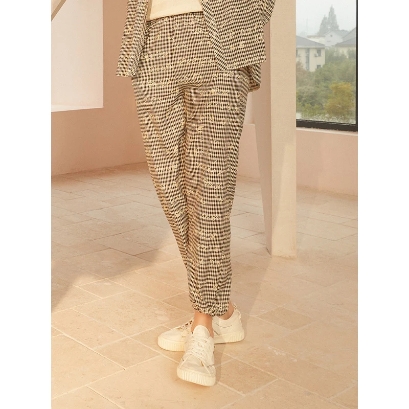 菲姿FEIZ夏款束脚休闲裤2B219