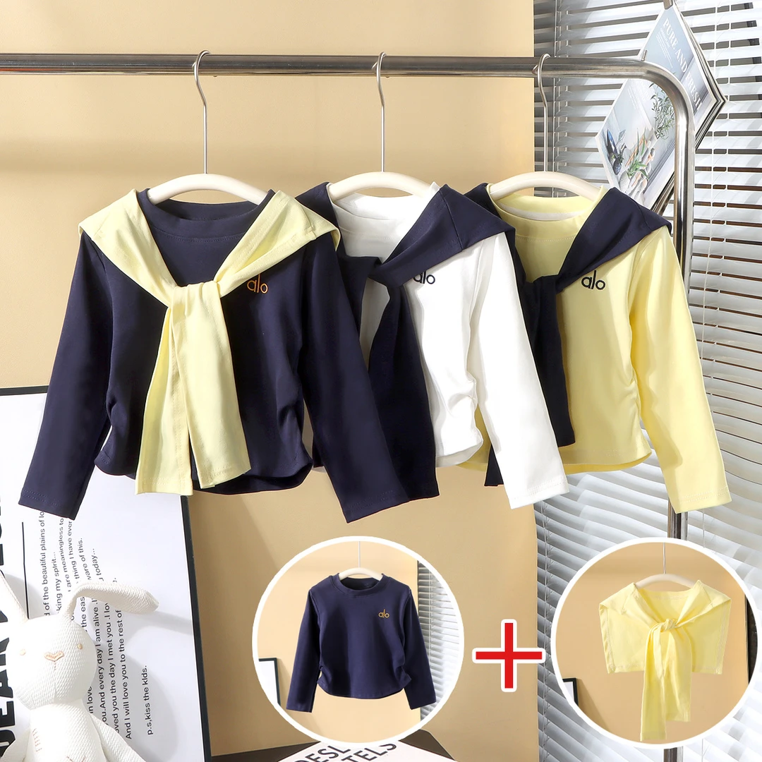 2025新款秋季女童韩系穿搭套装春秋女大童休闲披肩上衣女童秋装