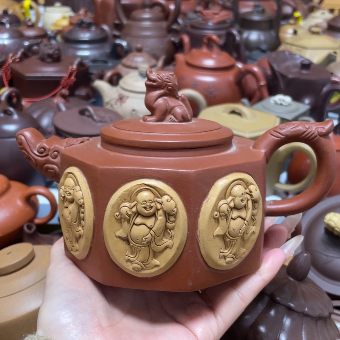 茶壶底槽青紫砂艺术作品