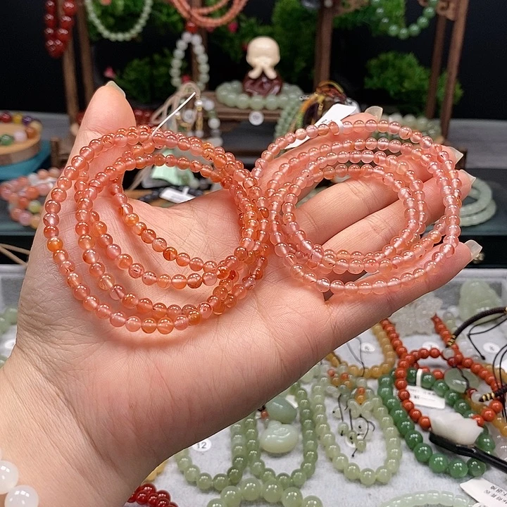 南红玛瑙未镶嵌手链