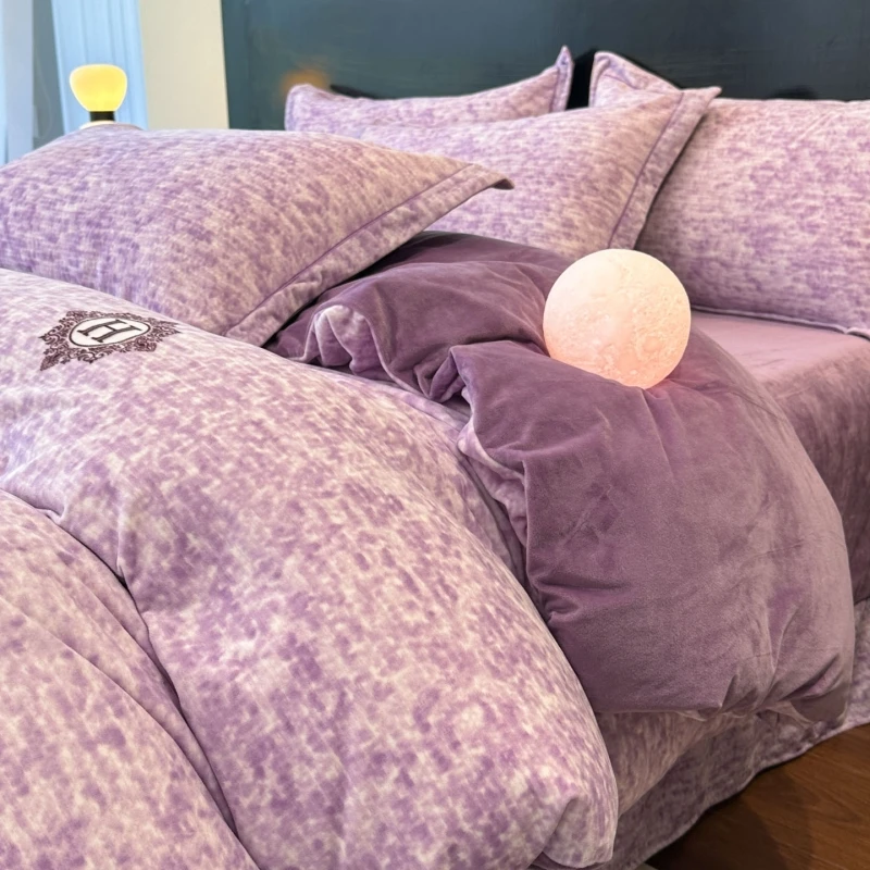 2025新款超细旦婴儿宝宝绒印花四件套