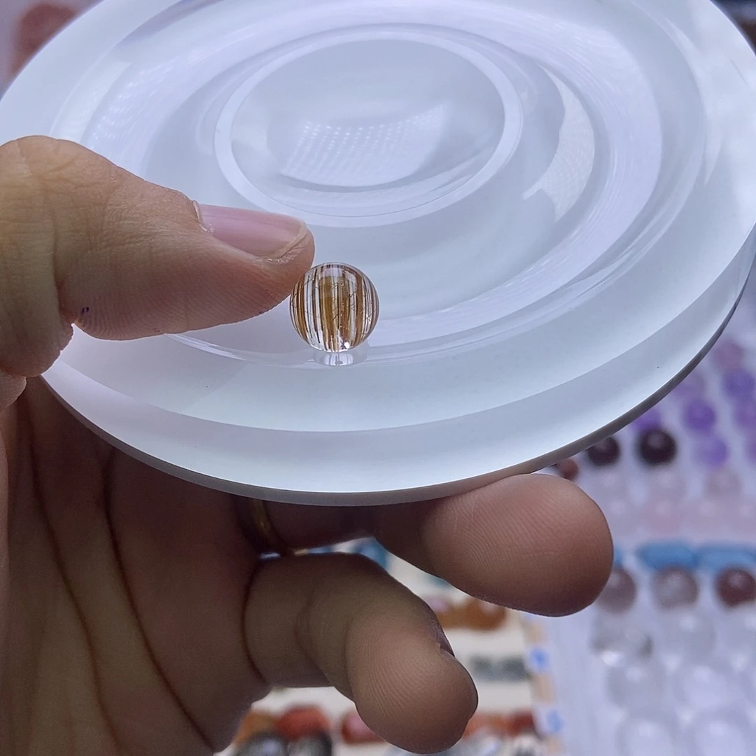 银S925镶嵌手链烟晶定制打孔不退换