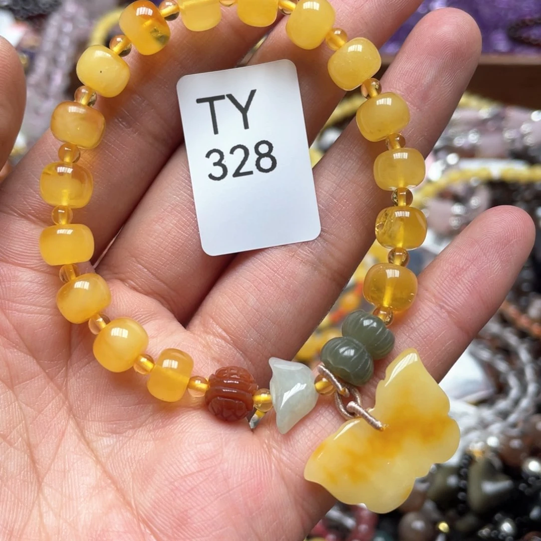 蜜蜡手链未镶嵌手串