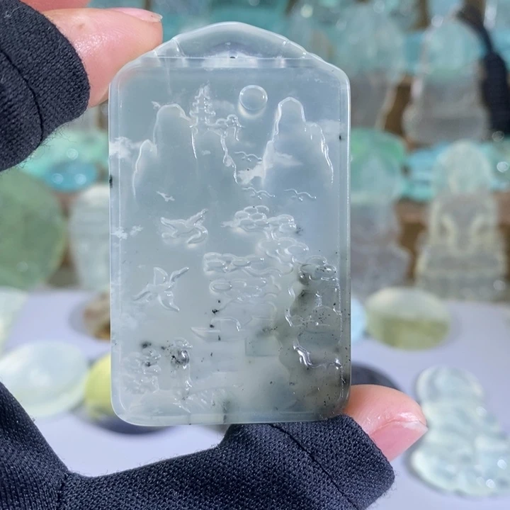 岫玉吊坠未镶嵌吊坠