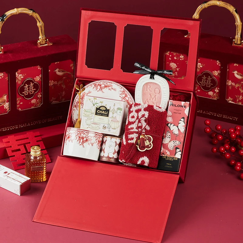 伴手礼女伴娘实用小众高级感喜庆婚宴礼品送贵宾姐妹团乔迁礼物盒