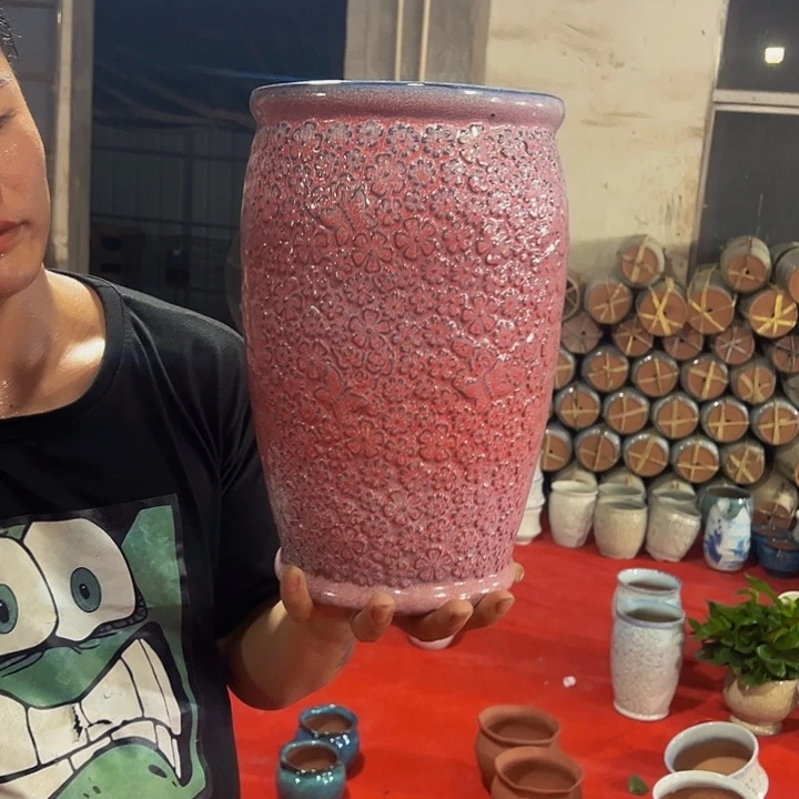 紫砂花盆高度30口径19