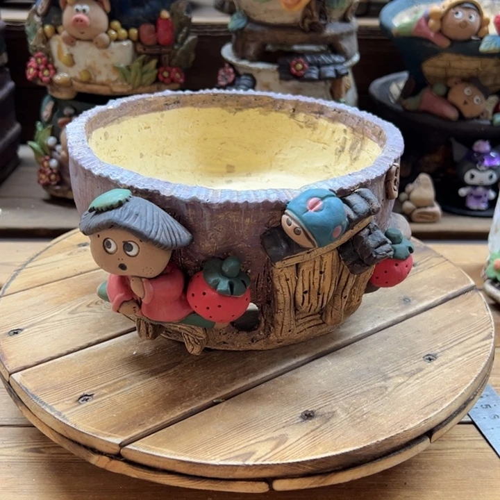 嘻哈多肉花盆百搭