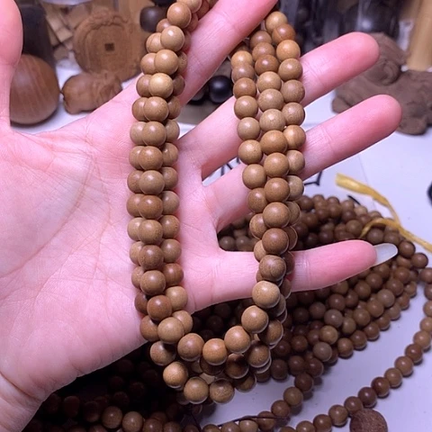 檀香木手串/手链檀香0.8/108多圈顺纹