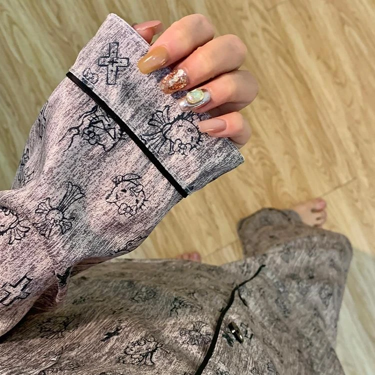 NEXT可爱睡衣女新款春秋季冰长袖卡通高级感家居服夏天