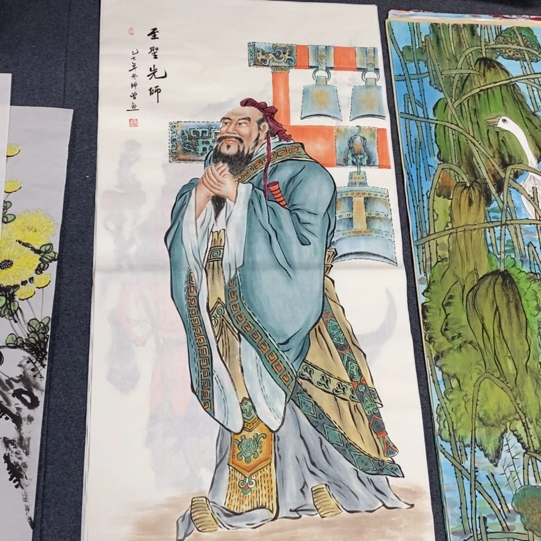 国画尺寸140✖️70四尺手绘画