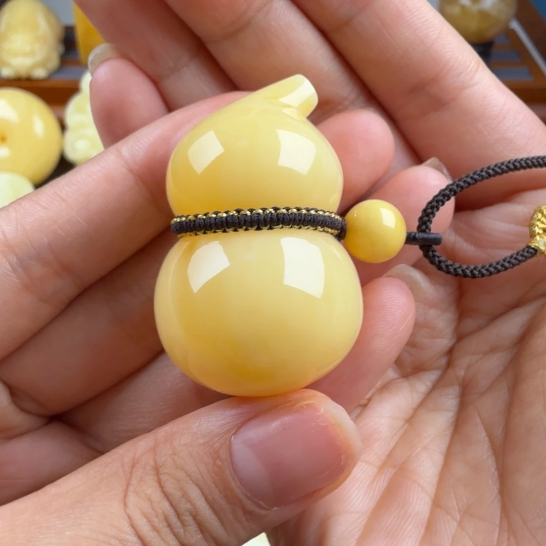 琥珀未镶嵌颈饰纯天然琥珀蜜蜡无优化