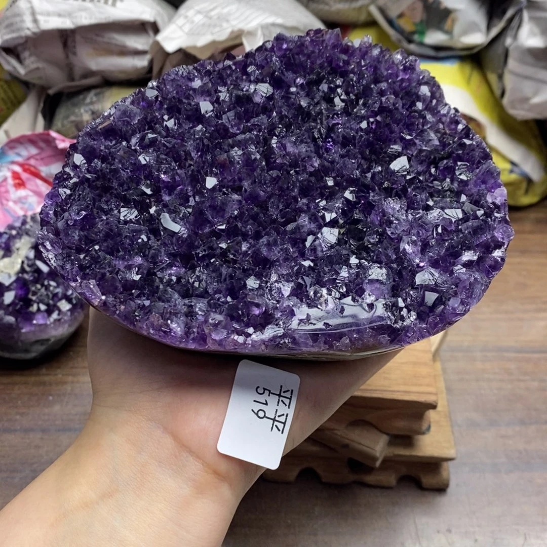 紫晶珠宝半成品未镶嵌