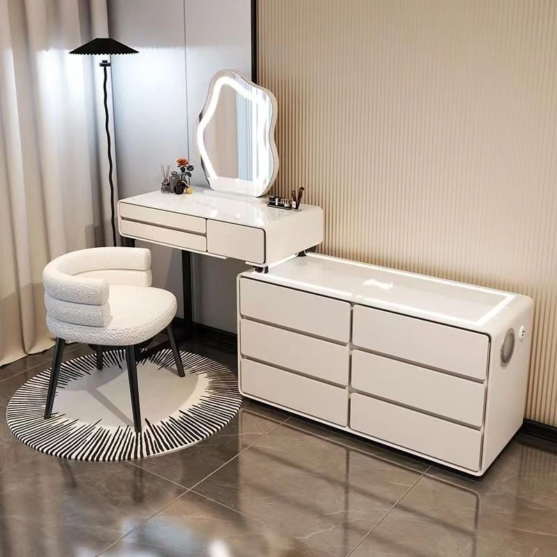 新家入住必备家具梳妆台卧室家用智能款无线充电斗柜一体蓝牙音响