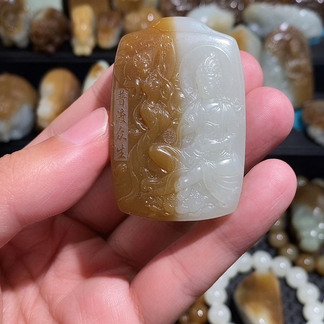 和田玉未镶嵌颈饰