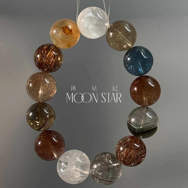 【忍冬】金发晶银发晶海蓝宝白幽灵