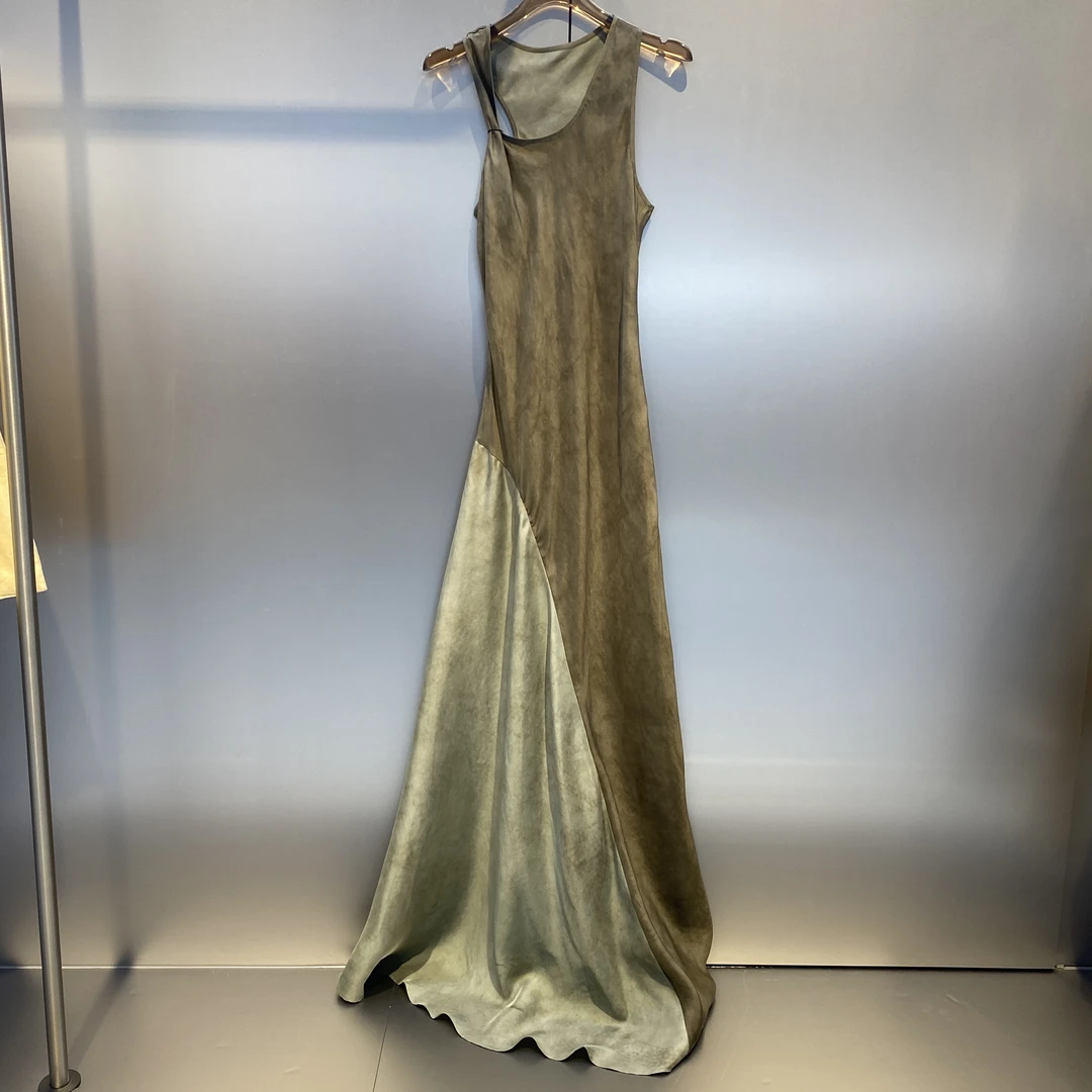 SS25D14拼色背心连衣裙