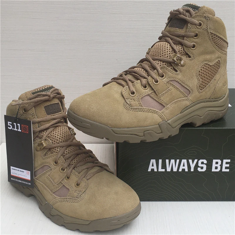 外贸经典轻便户外鞋中帮6寸沙漠靴登山越野靴透气战术作训鞋12030