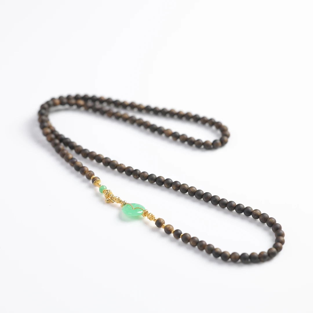 本真 | 沉香祥意 | 原创设计精品棋楠沉香4mm+项链