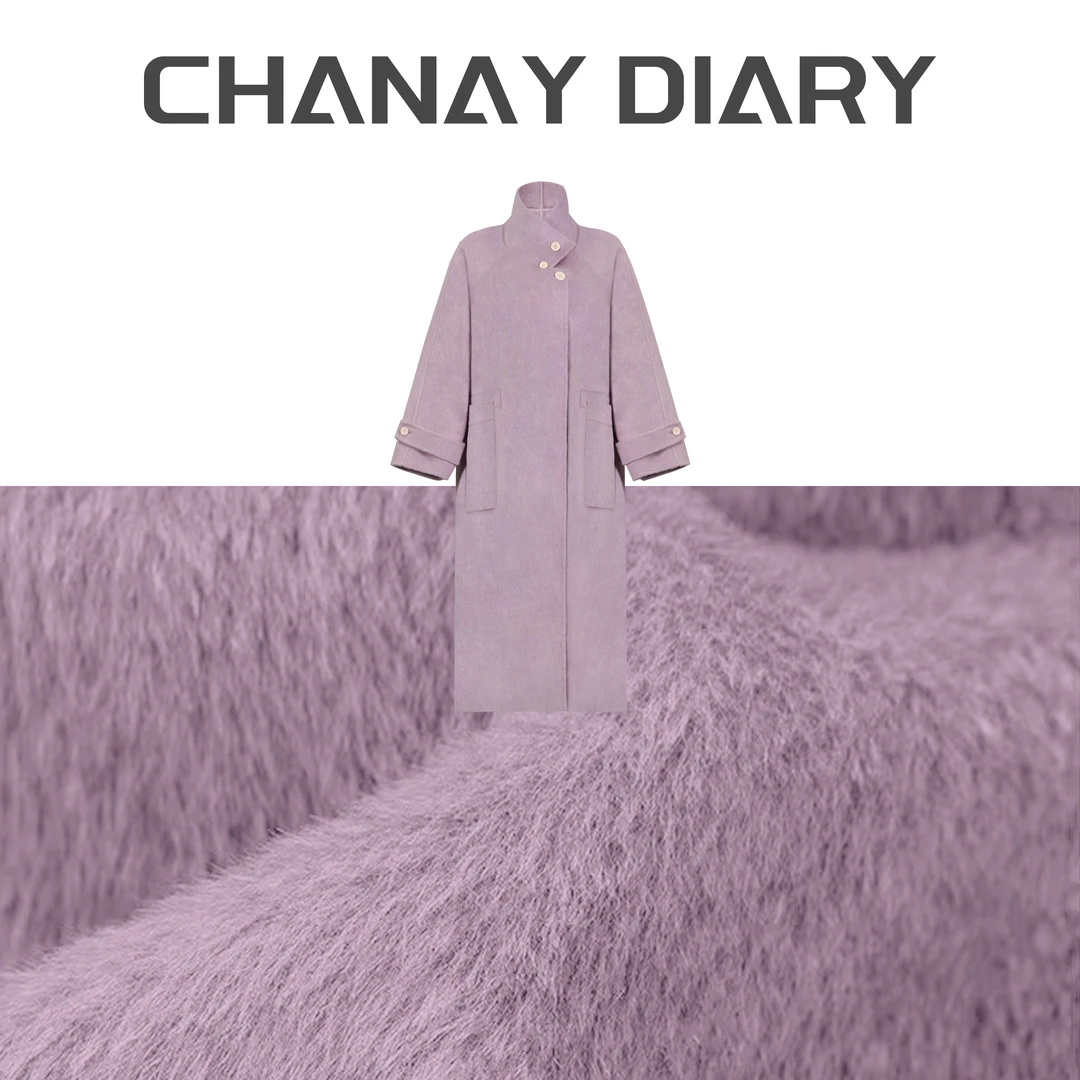 【公主日记】双面设计师中长款兔毛羊毛秋冬大衣