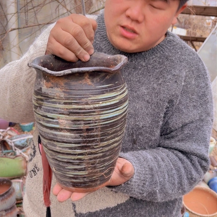 红陶口径 高度 花盆17 23