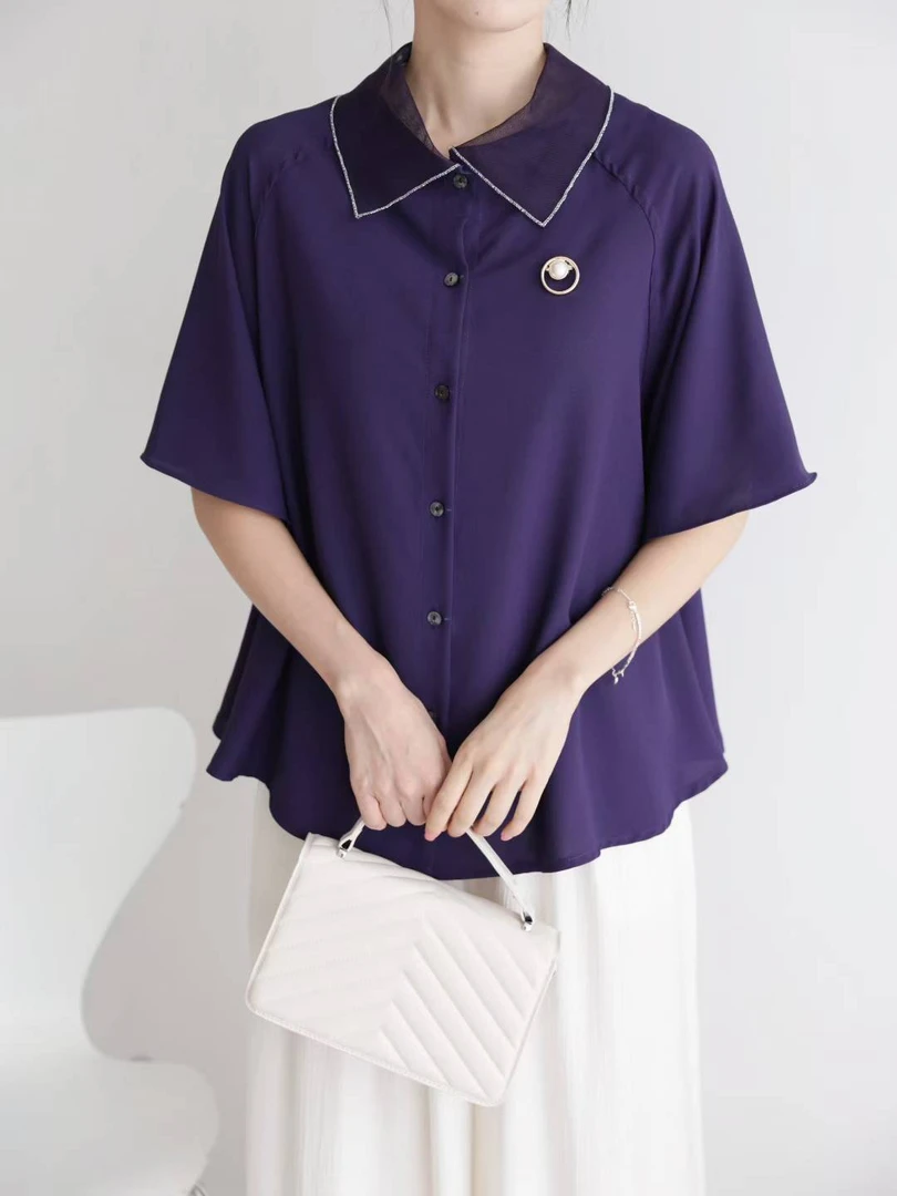 25夏韩国正品大码显廋显气质夏款衬衣