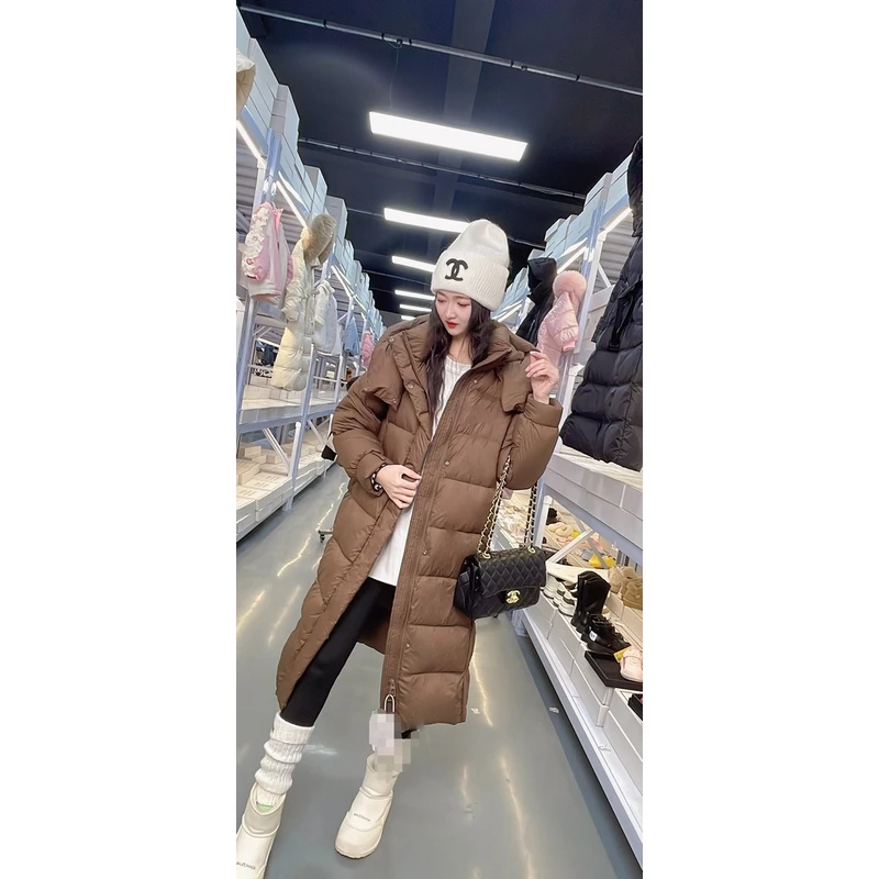 零下-50°极寒泡芙95白鹅绒长款连帽8008