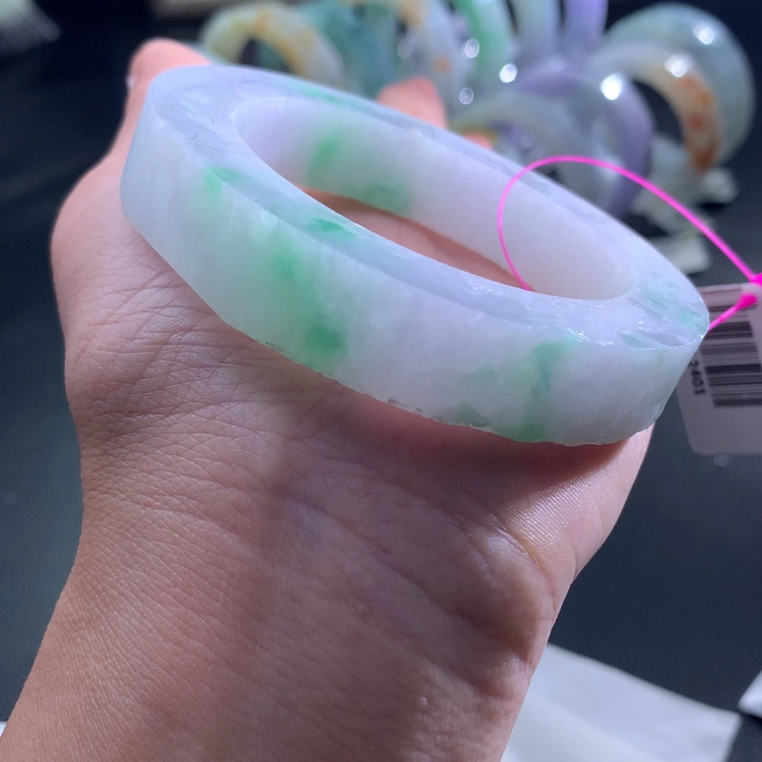 定制翡翠未镶嵌翡翠手镯55-61
