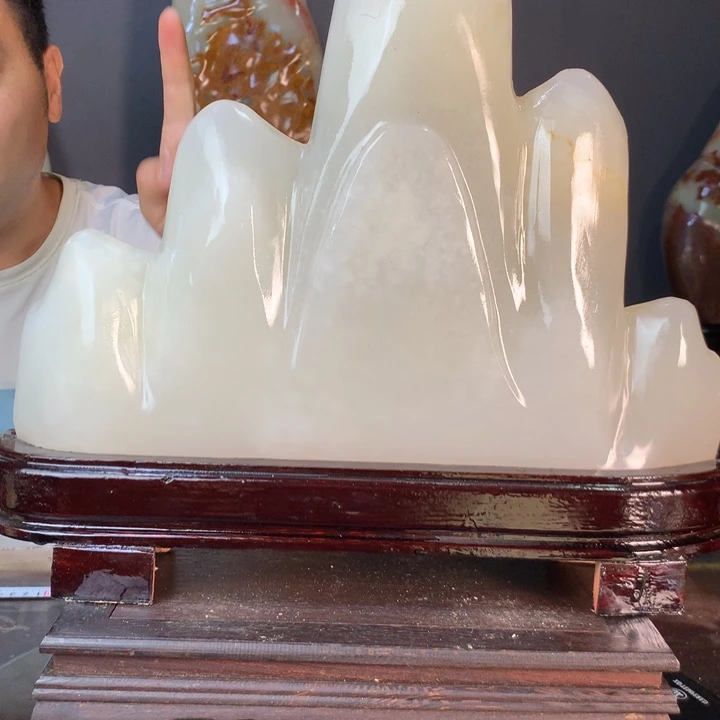 石材天然古青石原石摆件