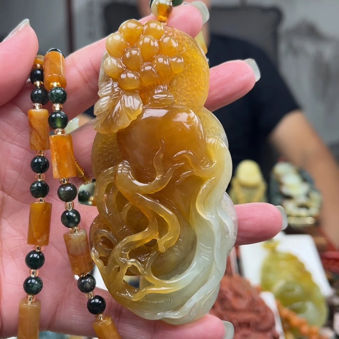 岫玉未镶嵌挂件挂件