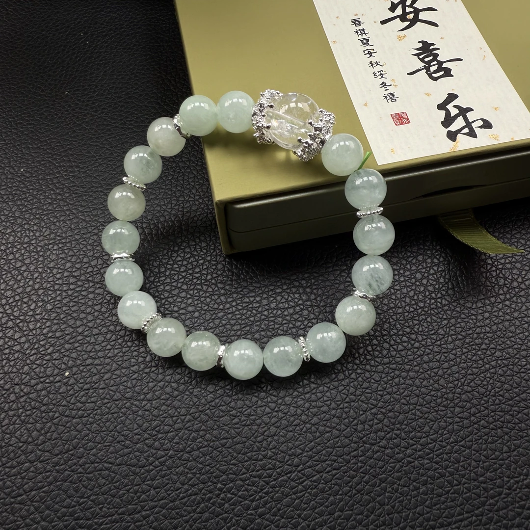 天然水晶绿仙女幽灵设计款手串-Y126多样性发其一