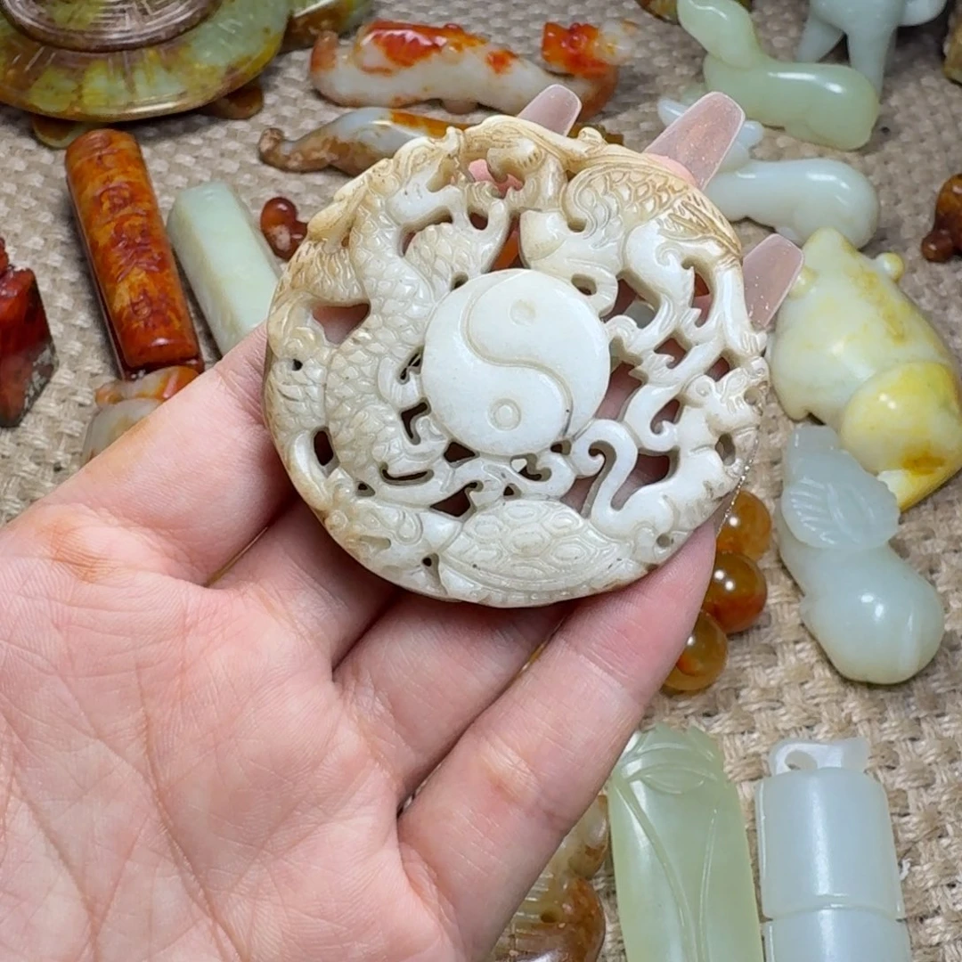 白玉菩提吊坠挂件