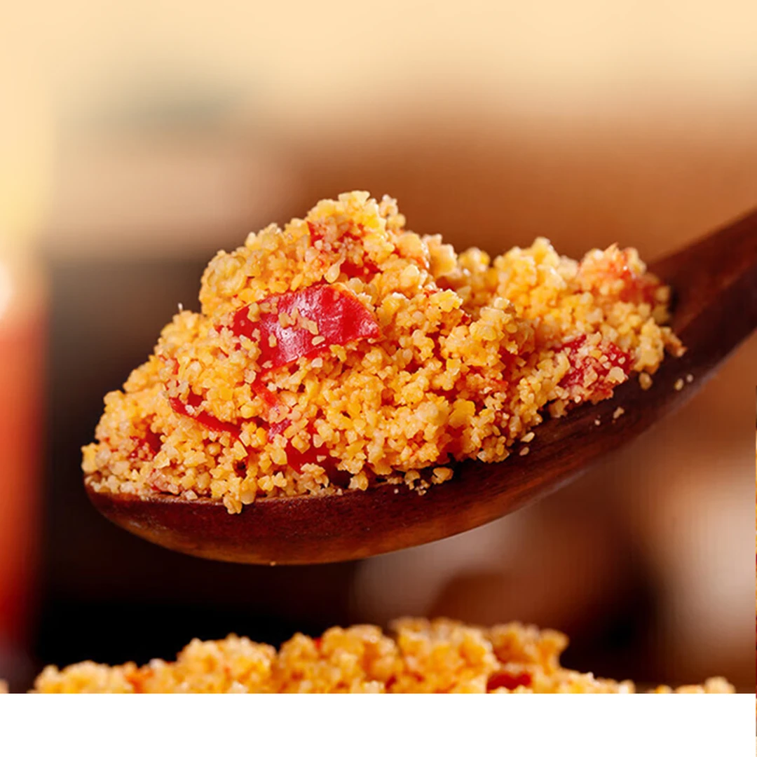 【榨广椒】湖北土家正宗特产传统农家土坛发酵玉米面榨广椒500g装