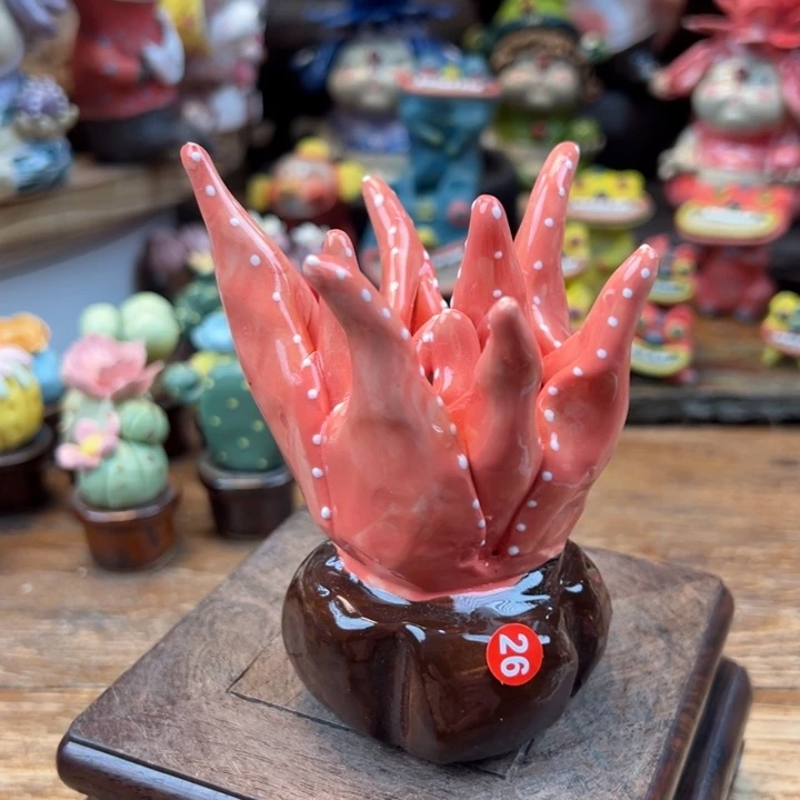 陶摆件小镇青花每日有新品