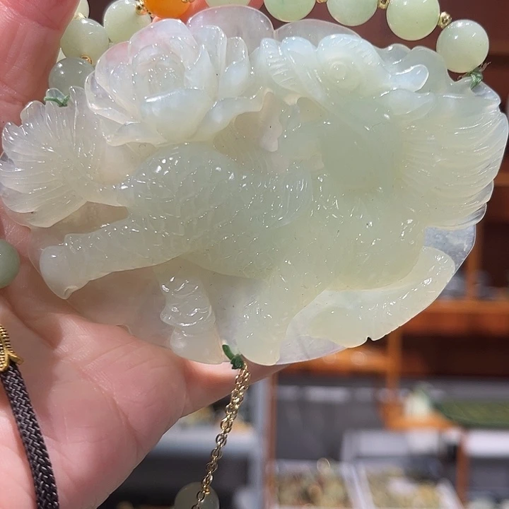 未镶嵌岫玉毛衣链