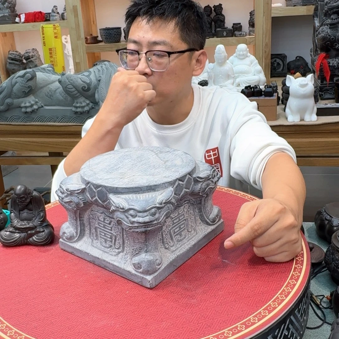 西安石晋錾石雕手工雕刻摆件