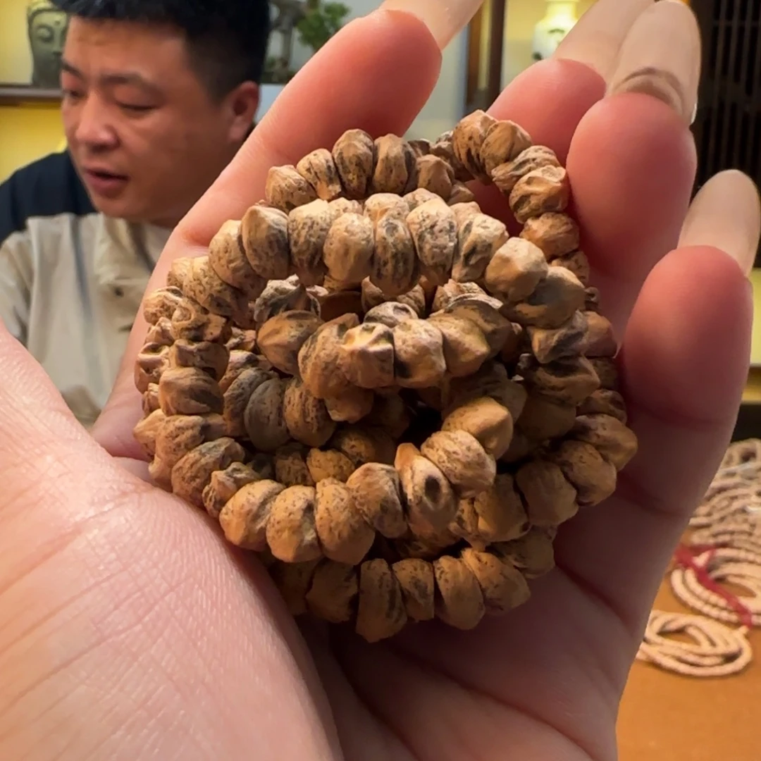 柏香籽/百香籽手串横打斜切6