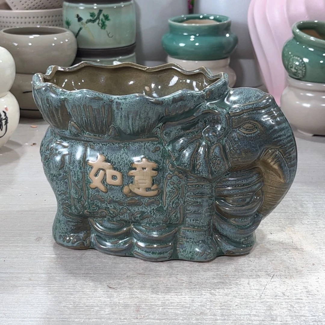 口径 陶瓷绿植多肉微瑕花盆