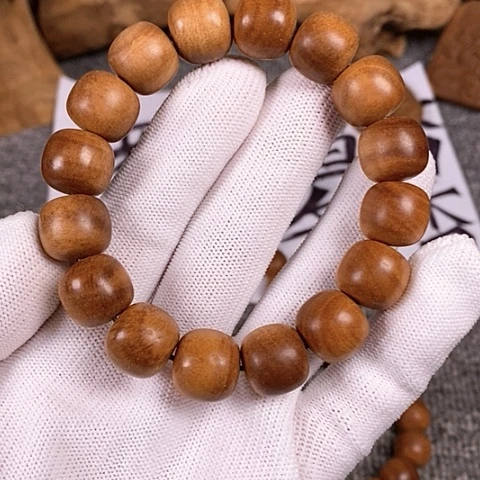 檀香木手串/手链老山檀香黑肉13/14沉水微瑕疵