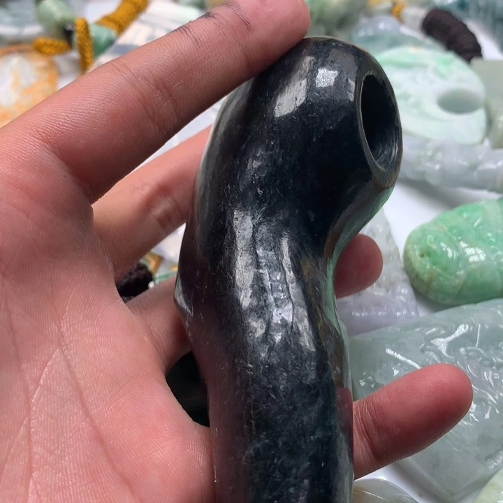 颈饰未镶嵌翡翠保真天然a货翡翠