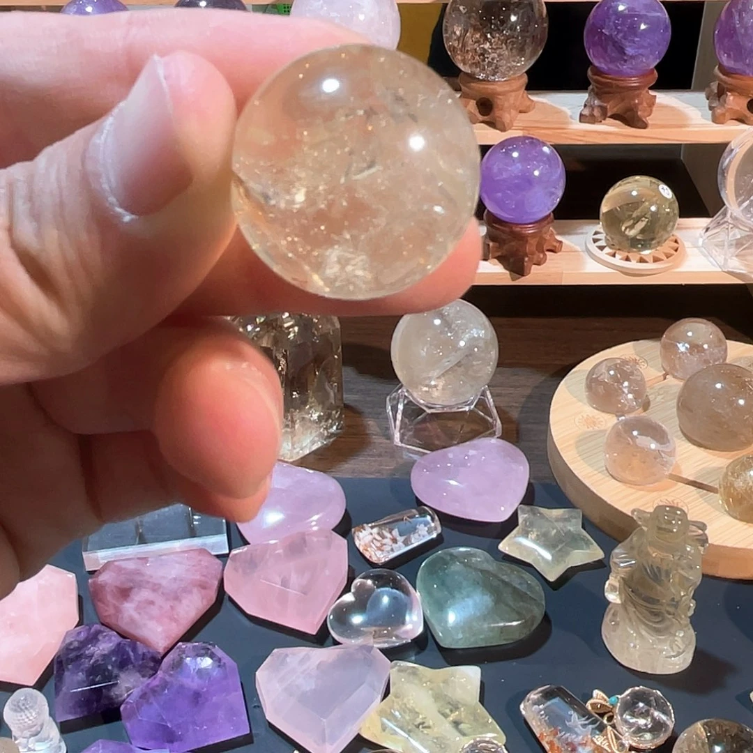 纯天然福利款天然水晶制品未镶嵌水晶黄水晶