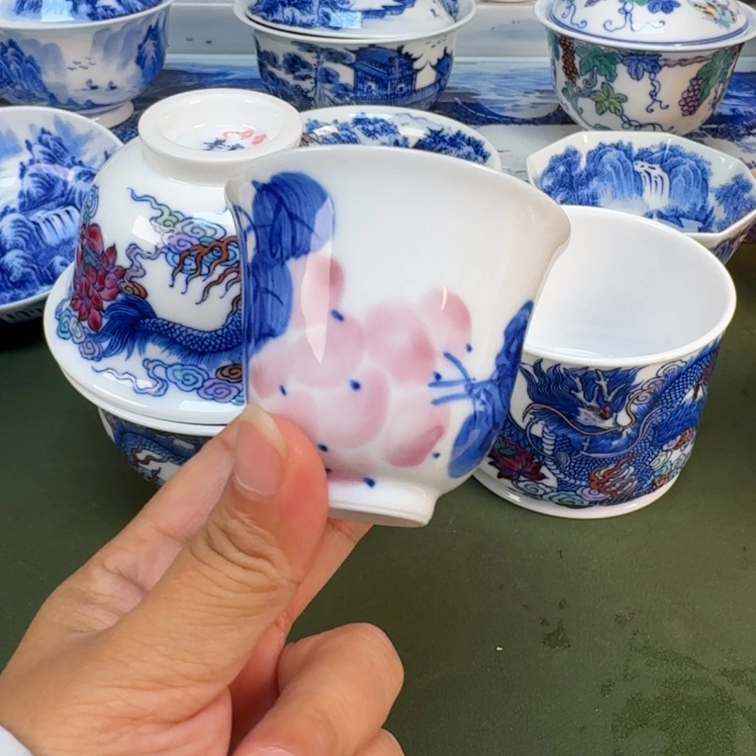 景德镇纯手绘茶具圆圆253