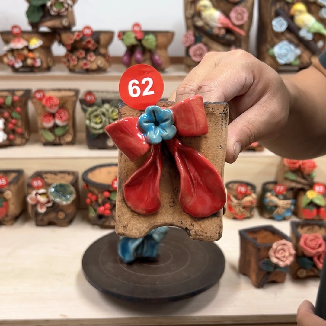 紫砂花盆67号内口6外高9