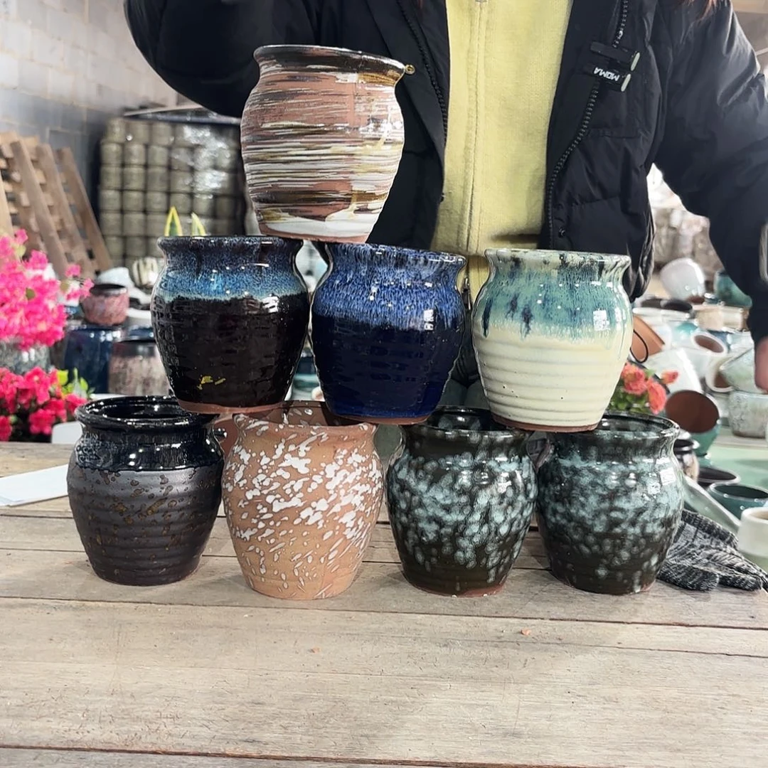 正品八个高12/10红陶