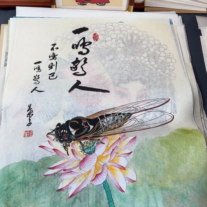 国画禅意画纯手作作品