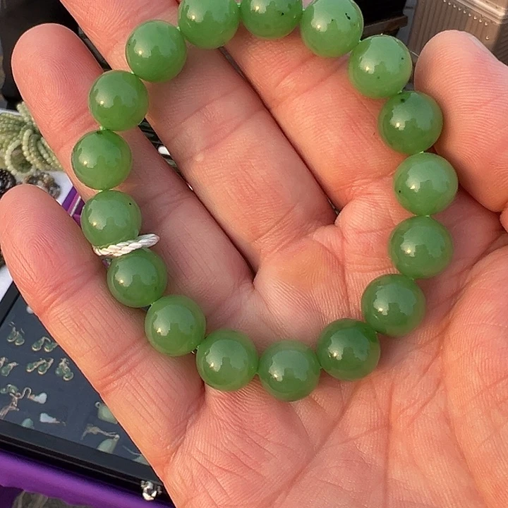 和田玉（碧玉）未镶嵌手串
