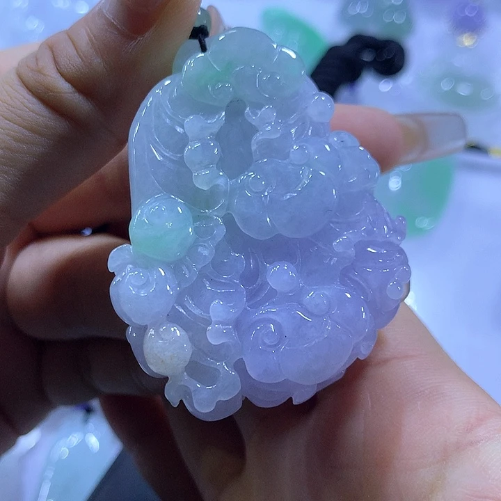 颈饰未镶嵌翡翠天然翡翠A货吊坠