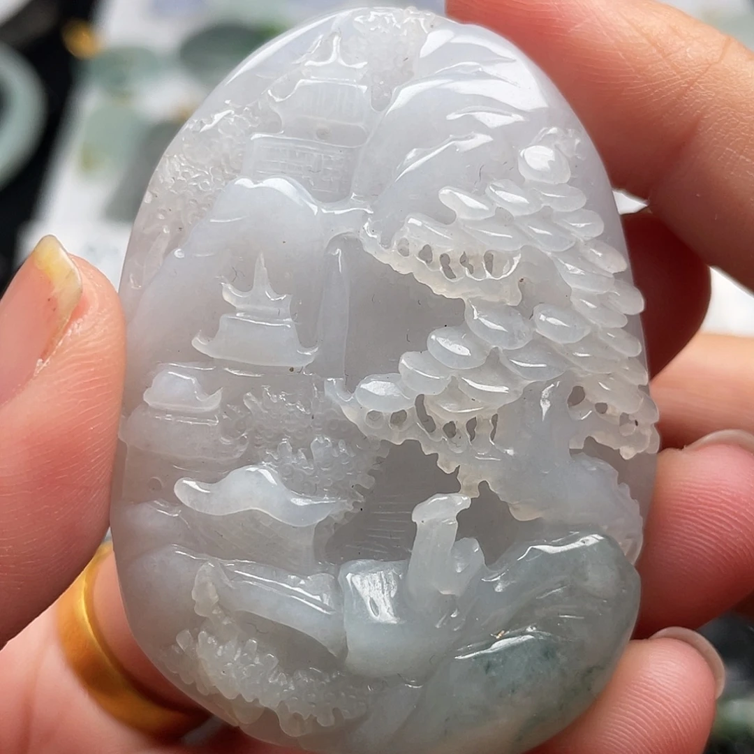 翡翠未镶嵌吊坠(不含链)
