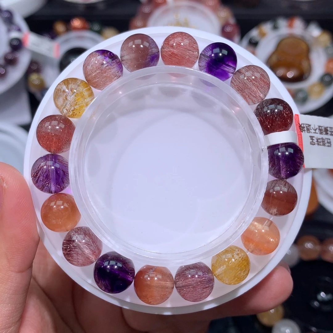 水晶手串未镶嵌超七手链10mm